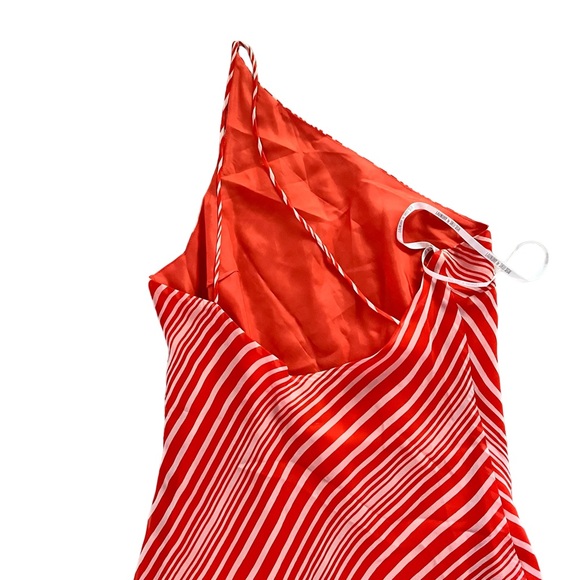 Laundry by Shelli Segal Silk one shoulder dress sz 8 - Picture 4 of 7